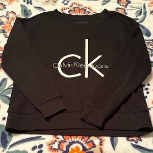 Calvin Klein Black Crewneck Sweatshirt